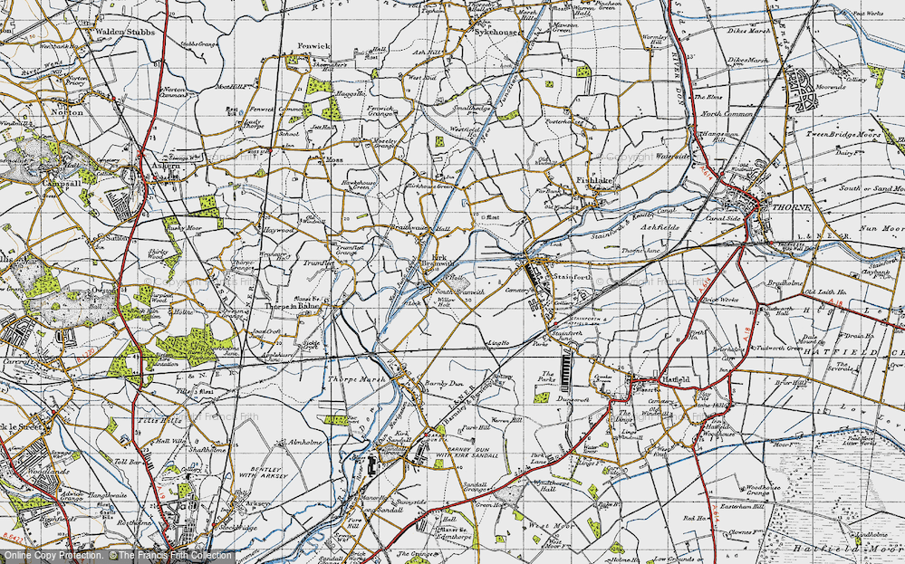 Old Map of South Bramwith, 1947 in 1947