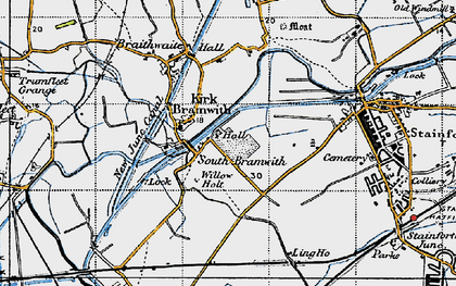 Old map of South Bramwith in 1947