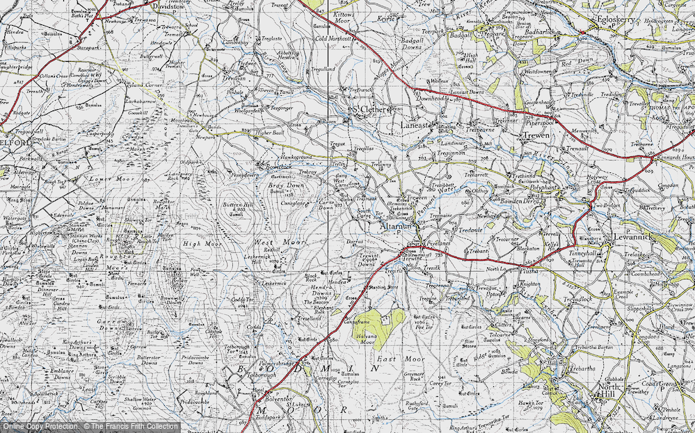Old Map of South Carne, 1946 in 1946