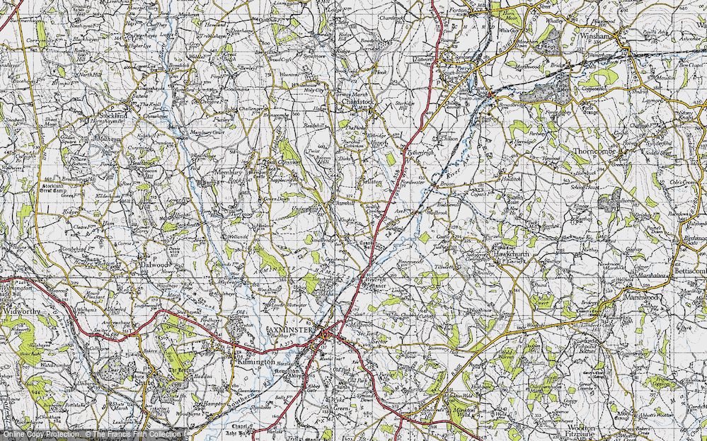 Old Map of South Common, 1945 in 1945