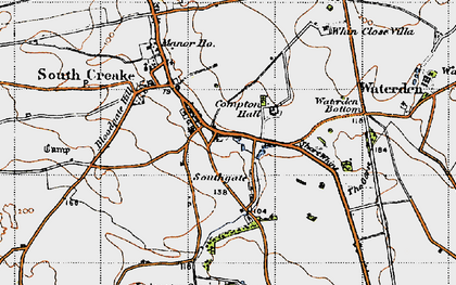 Old map of South Creake in 1946
