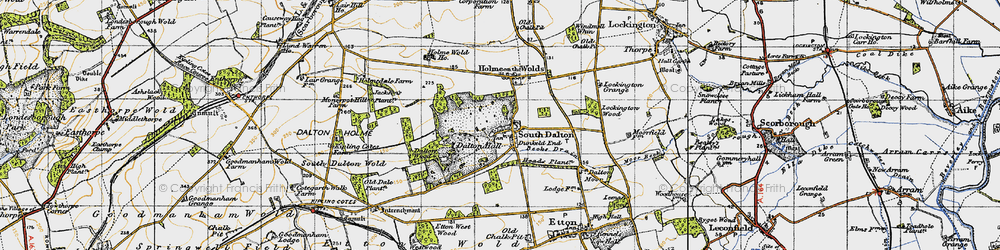 Old map of South Dalton in 1947