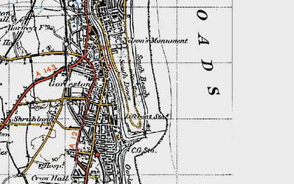 Old map of South Denes in 1946