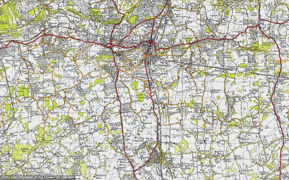 Old Map of South Earlswood, 1940 in 1940