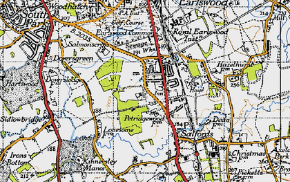 Old map of South Earlswood in 1940