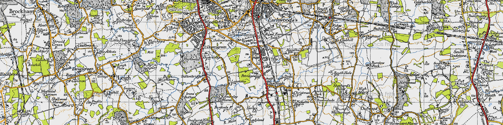 Old map of South Earlswood in 1940