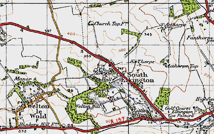 Old map of Ackthorpe Village in 1946