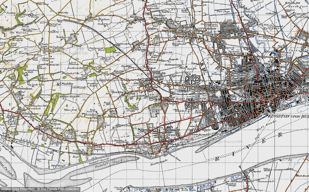 Old Map of South Ella, 1947 in 1947