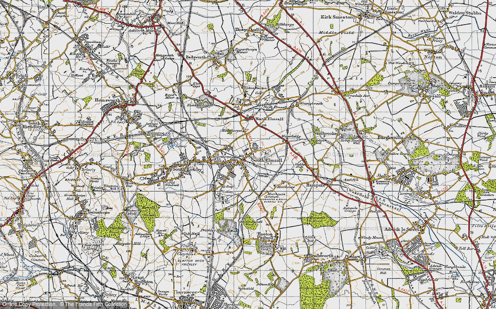 Old Map of South Elmsall, 1947 in 1947