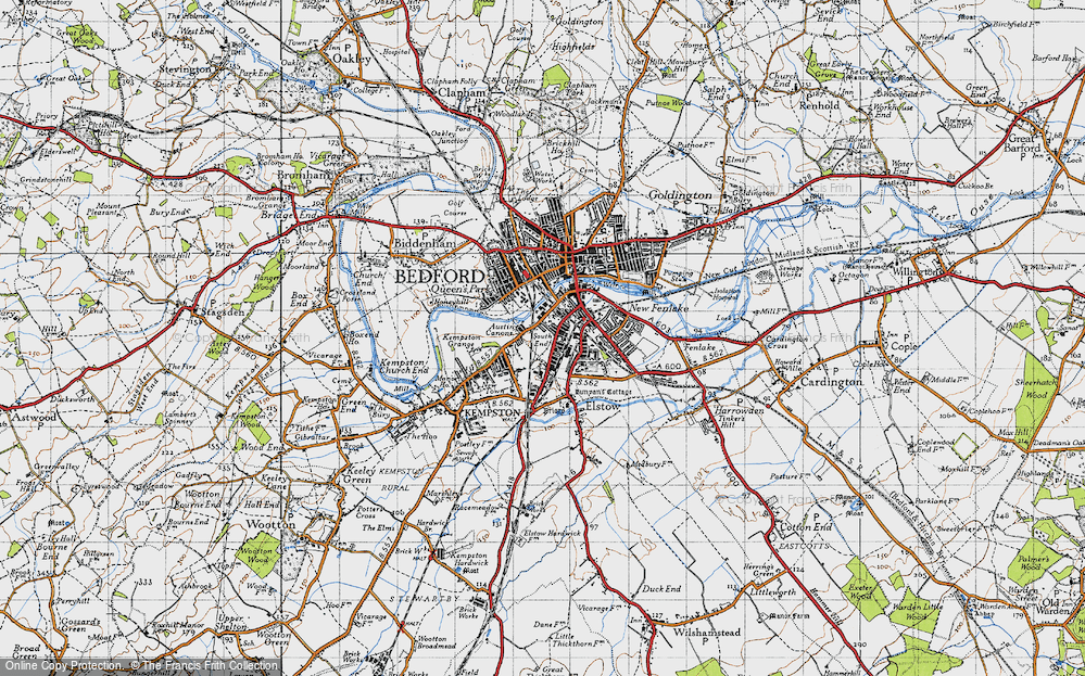 Old Map of South End, 1946 in 1946