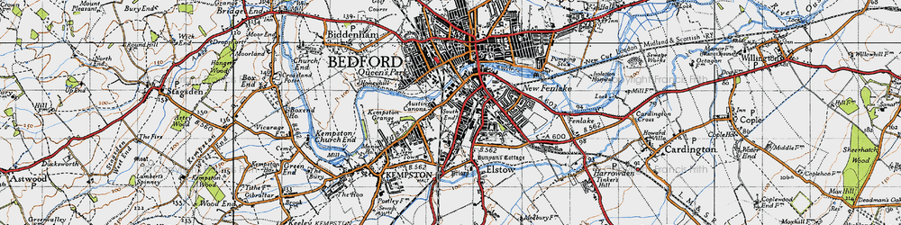 Old map of South End in 1946