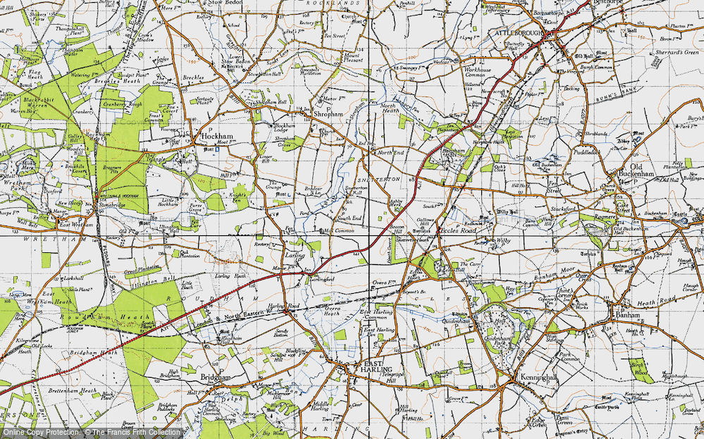 Old Map of South End, 1946 in 1946