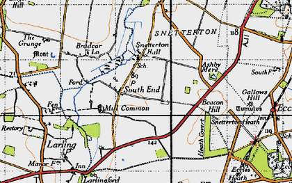 Old map of South End in 1946