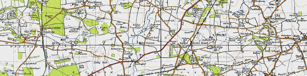 Old map of South End in 1946