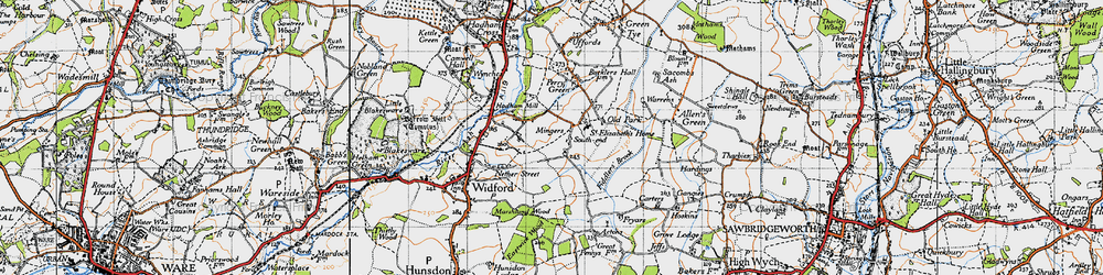 Old map of St Elizabeth's School & Home in 1946