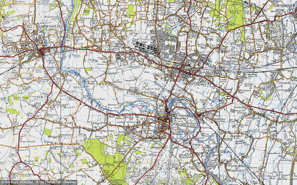 Old Map of South Field, 1945 in 1945