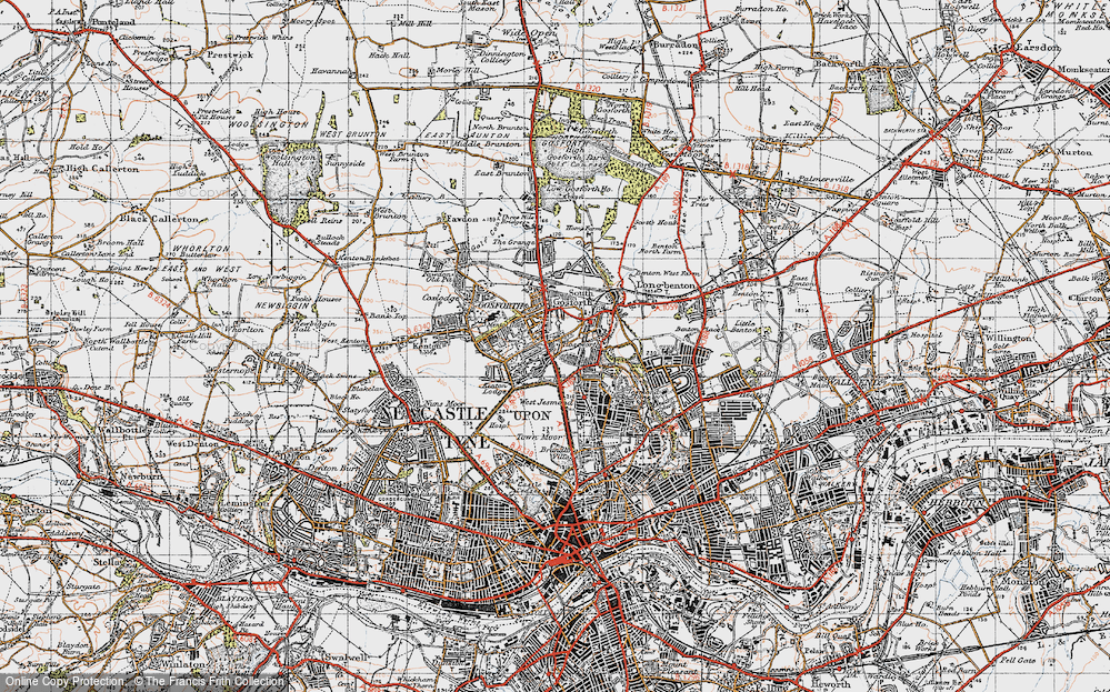 Old Map of South Gosforth, 1947 in 1947