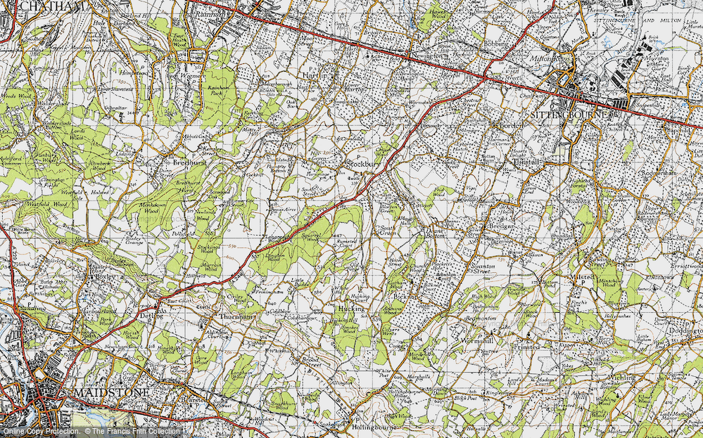 Old Map of South Green, 1946 in 1946