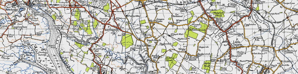 Old map of South Heath in 1946