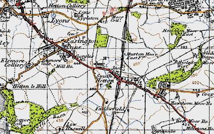 Old map of South Hetton in 1947