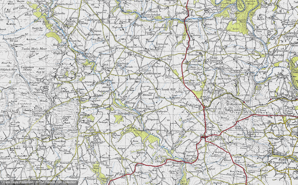 Old Map of South Hill, 1946 in 1946