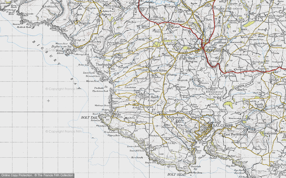 Old Map of South Huish, 1946 in 1946