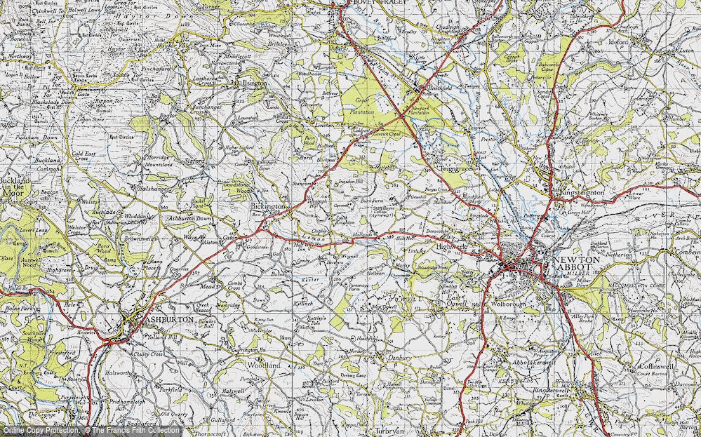 Old Map of South Knighton, 1946 in 1946