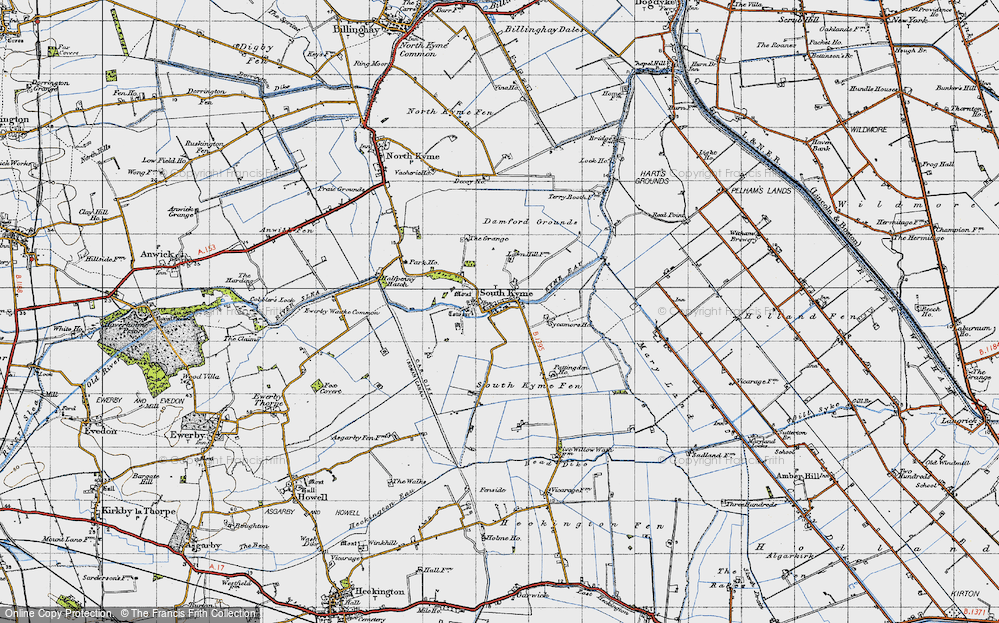 Old Map of South Kyme, 1946 in 1946