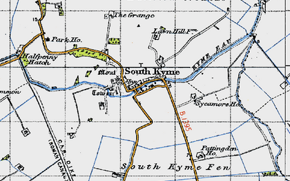 Old map of South Kyme in 1946