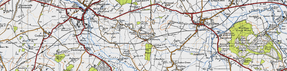 Old map of South Leigh in 1946