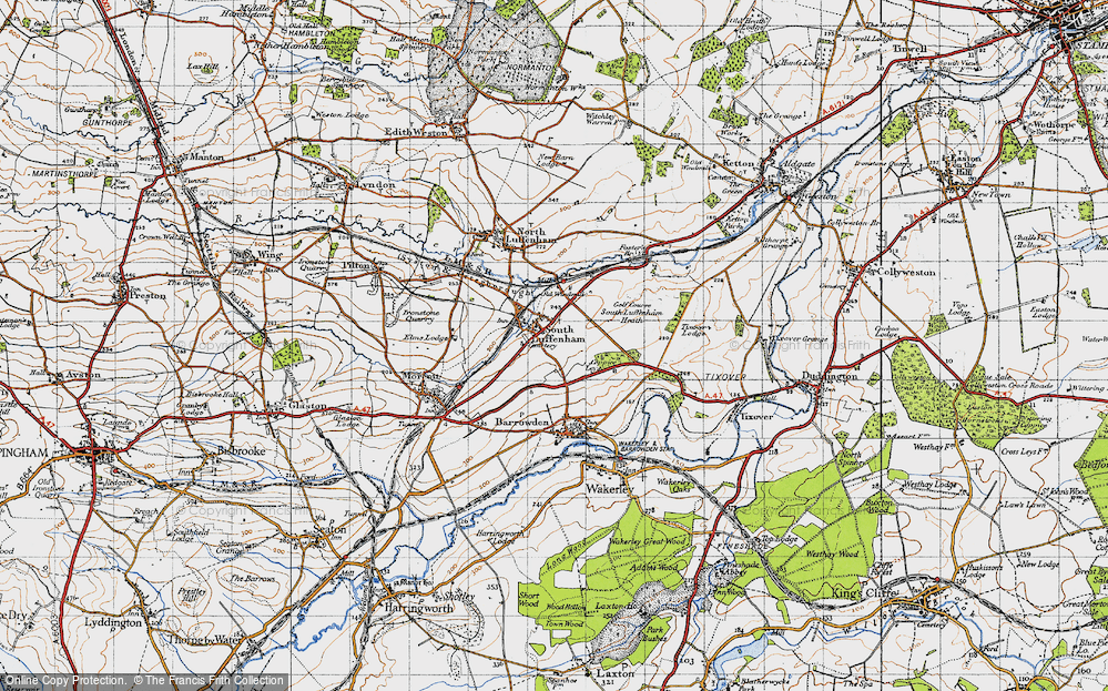 Old Map of South Luffenham, 1946 in 1946