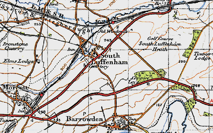 Old map of South Luffenham in 1946