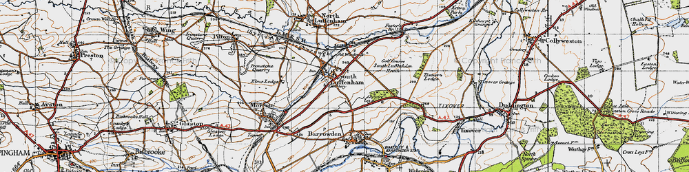 Old map of South Luffenham in 1946