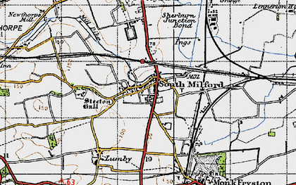 Old map of South Milford in 1947
