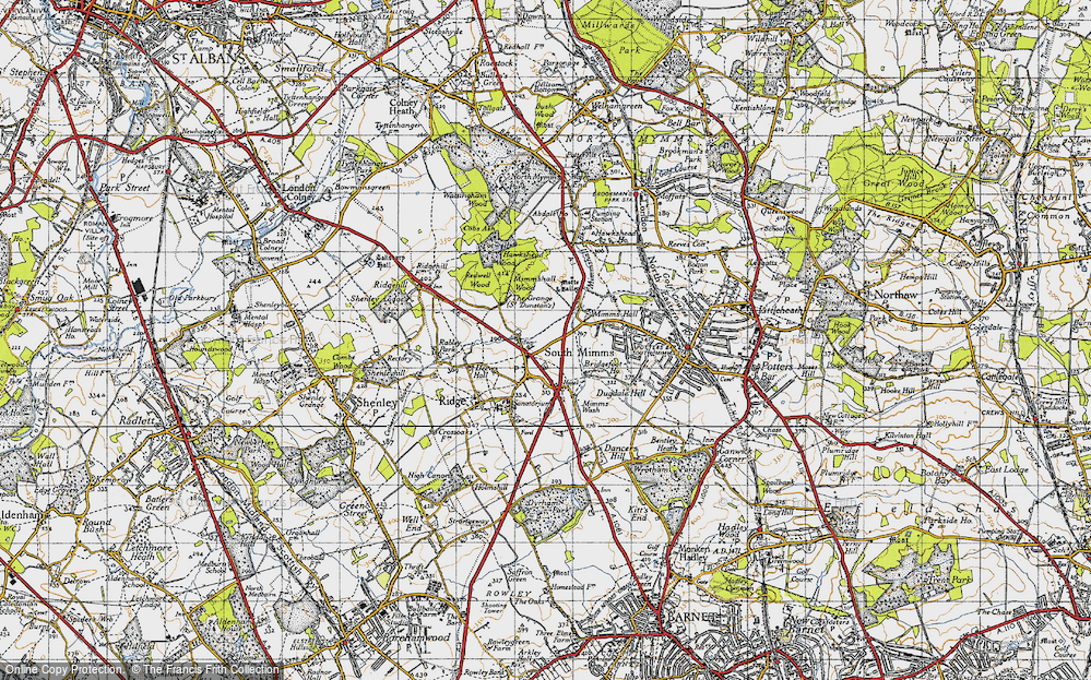 Old Map of South Mimms, 1946 in 1946