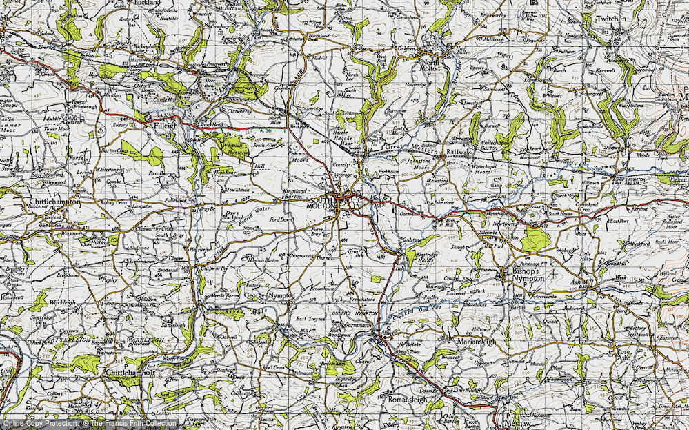 Old Map of South Molton, 1946 in 1946