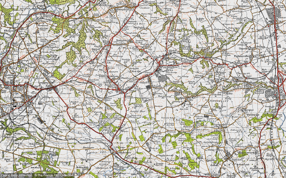 Old Map of South Moor, 1947 in 1947