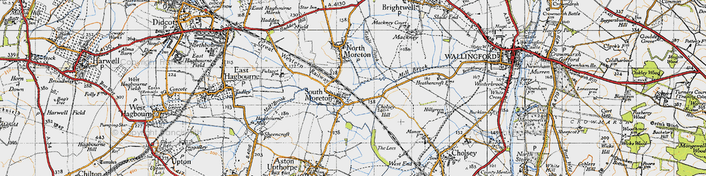 Old map of South Moreton in 1947