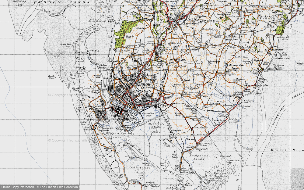 Old Map of South Newbarns, 1947 in 1947