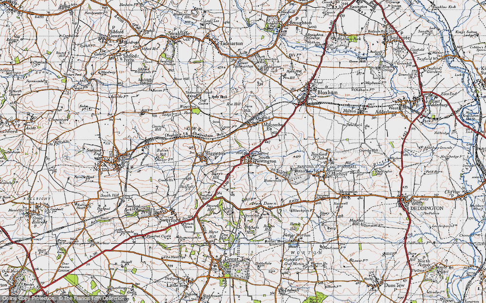 Historic Ordnance Survey Map of South Newington, 1946