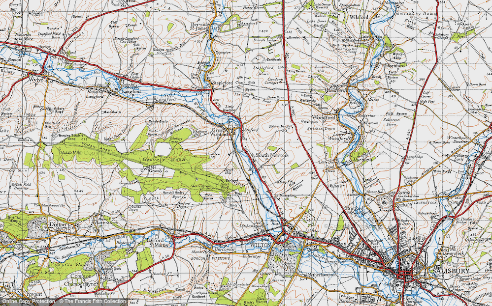 Old Map of South Newton, 1940 in 1940