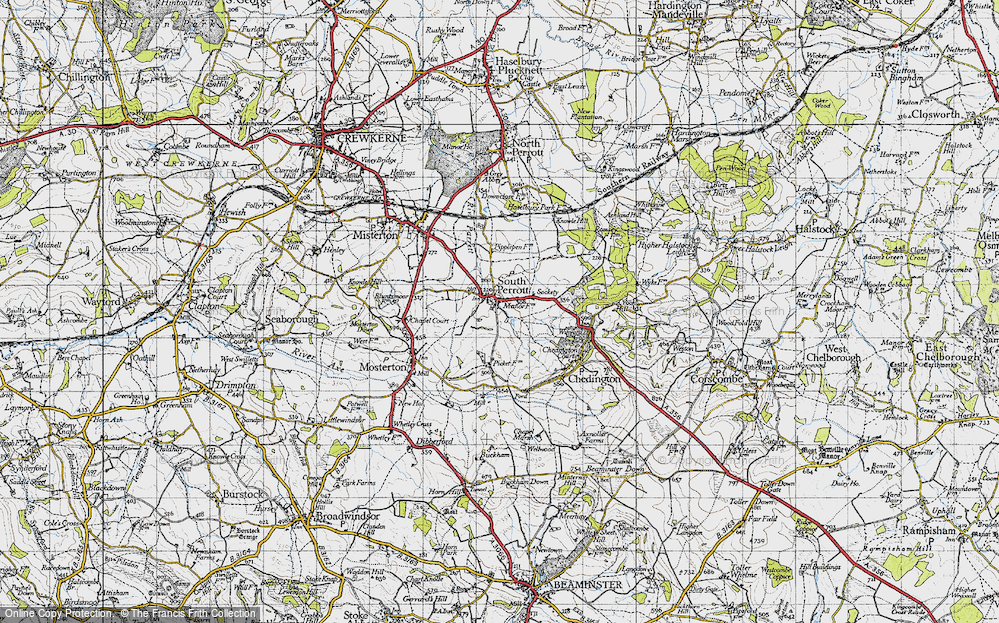 Old Map of South Perrott, 1945 in 1945