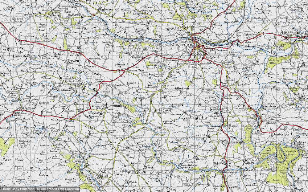 Old Map of South Petherwin, 1946 in 1946