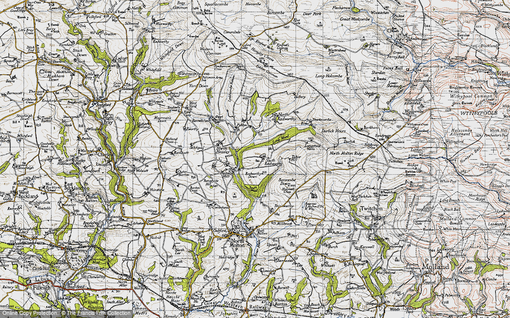 Old Map of South Radworthy, 1946 in 1946