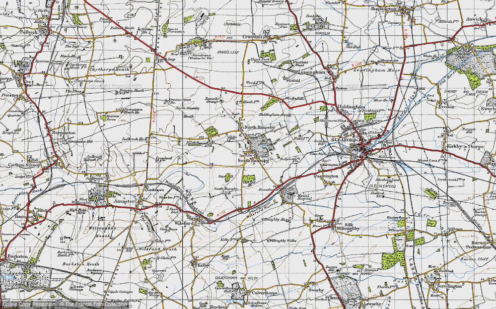 Old Map of South Rauceby, 1946 in 1946