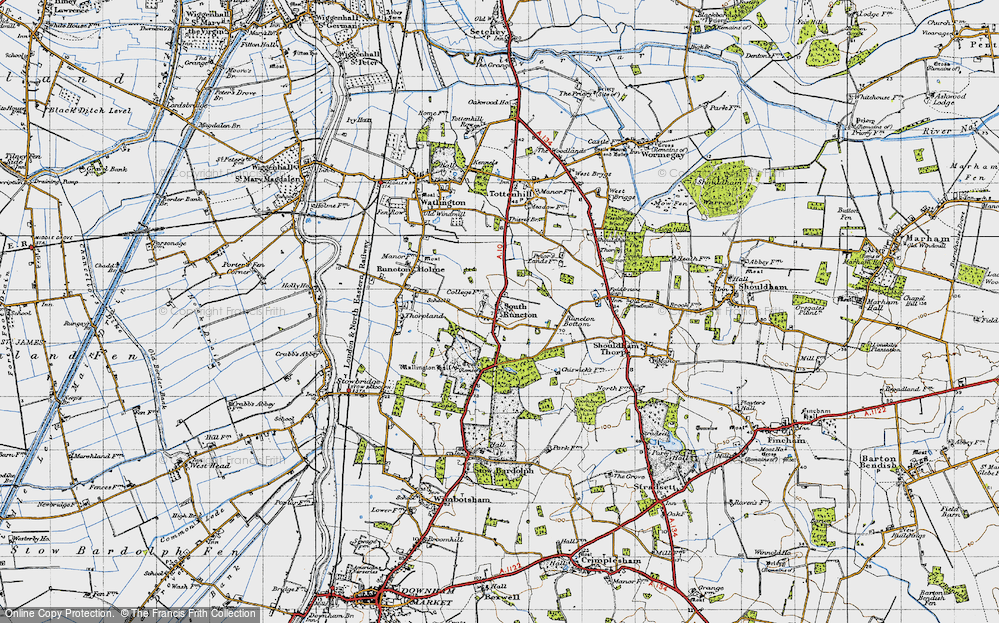 Old Map of South Runcton, 1946 in 1946