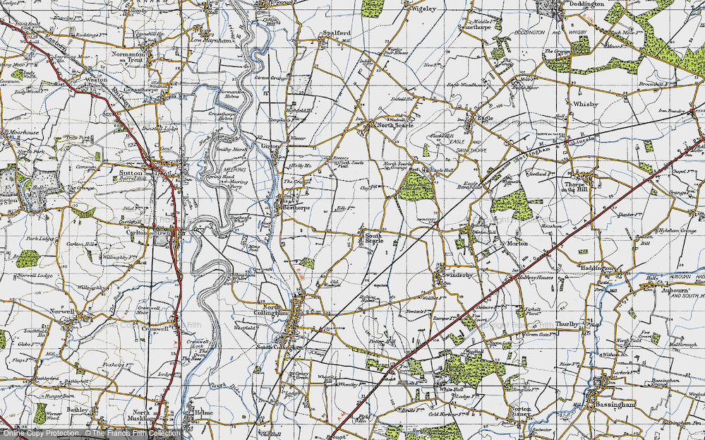 Old Map of South Scarle, 1947 in 1947
