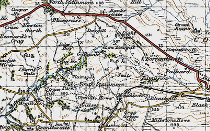 Old map of South Stainmore in 1947