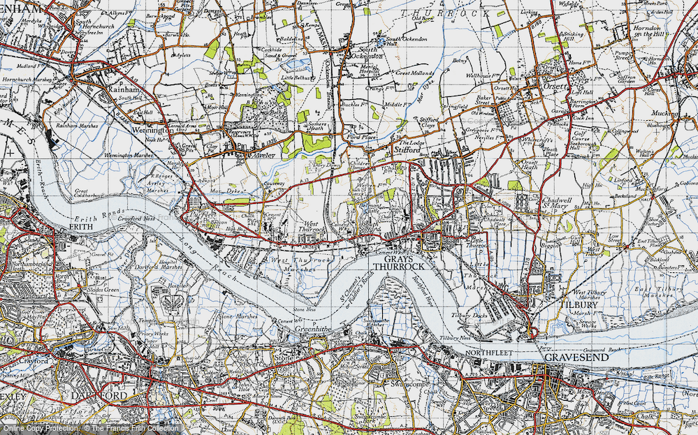 Old Map of South Stifford, 1946 in 1946