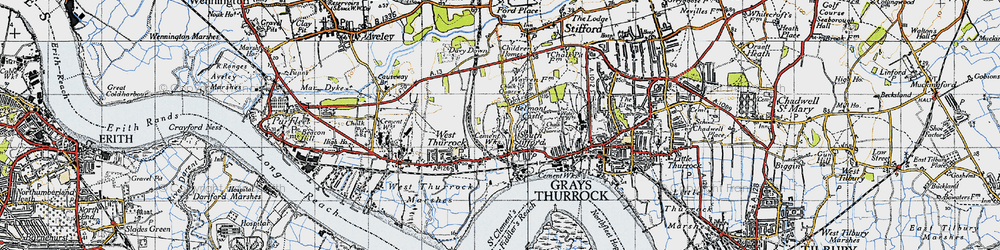 Old map of South Stifford in 1946